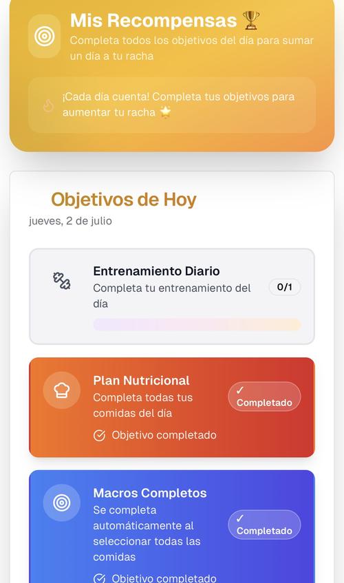Captura de la app Método SK — sistema de recompensas diarias